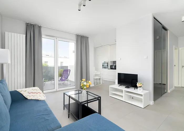 Stylish For 4 People With Parking In By Renters * Познань